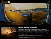Tablet Screenshot of paragon-loans.com